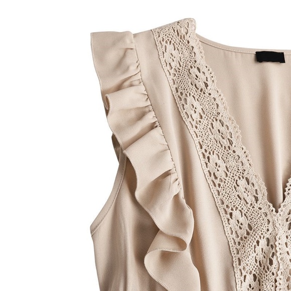 034 Boho V neck Ruffle Sleeve Solid Maxi Dress - Picture 9 of 10